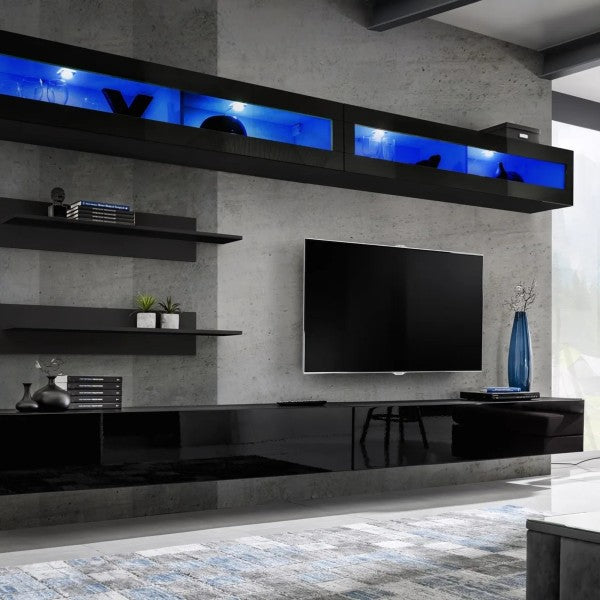 FLY I2 wall unit, noir brillant