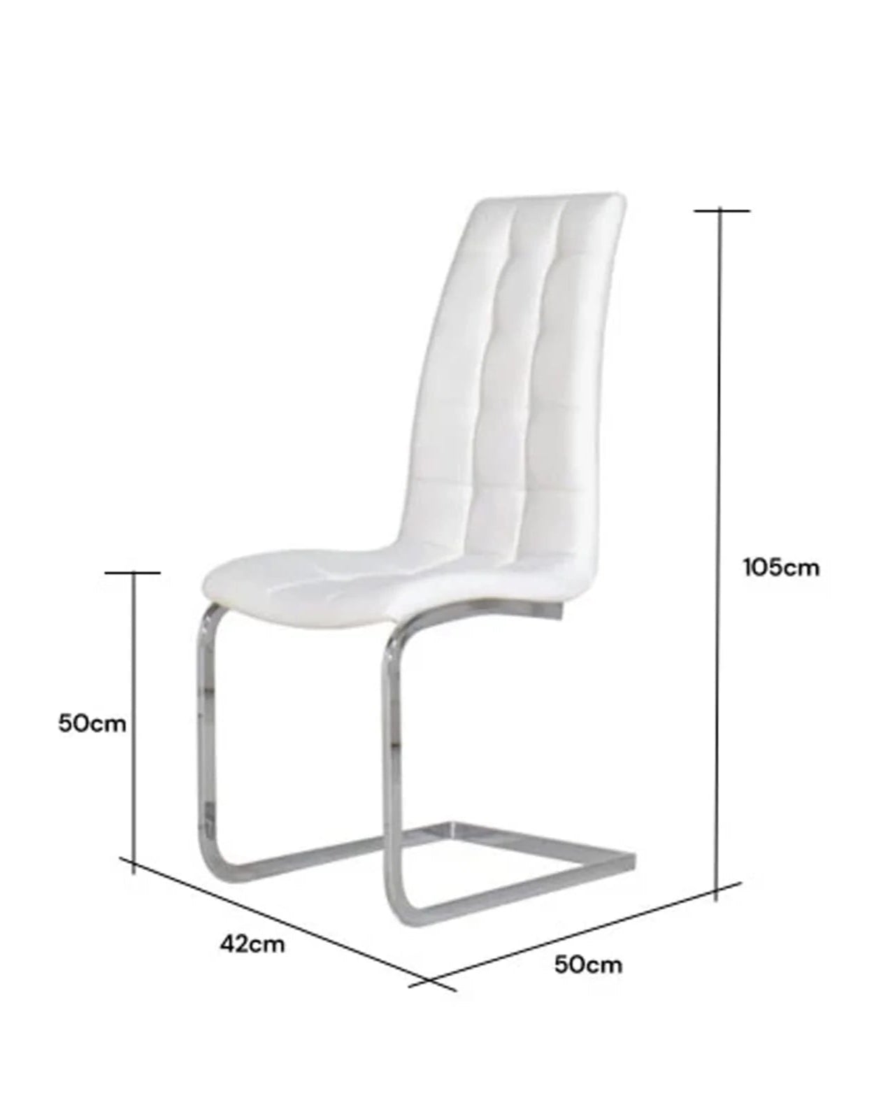 lot de 6 chaise en similicuir avec pietement en acier elegance moderne confort au quotidien
