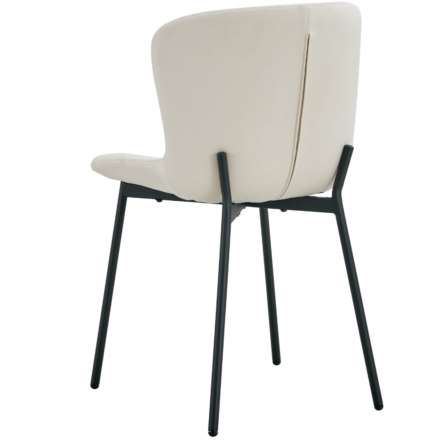 Chaise en Assise velours avec structure métallique dorée, style moderne