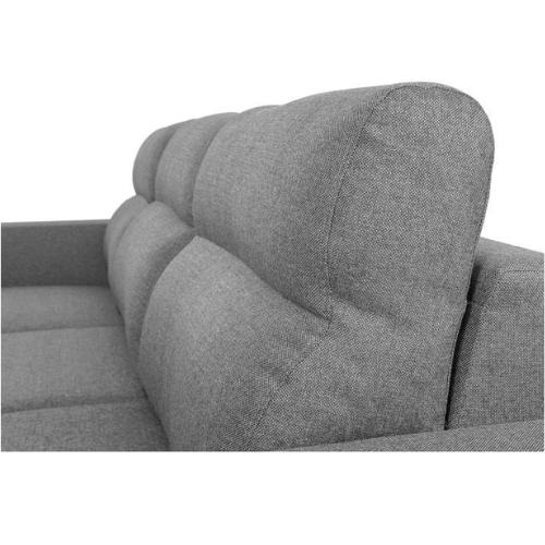 Canapé d'angle réversible convertible en tissu