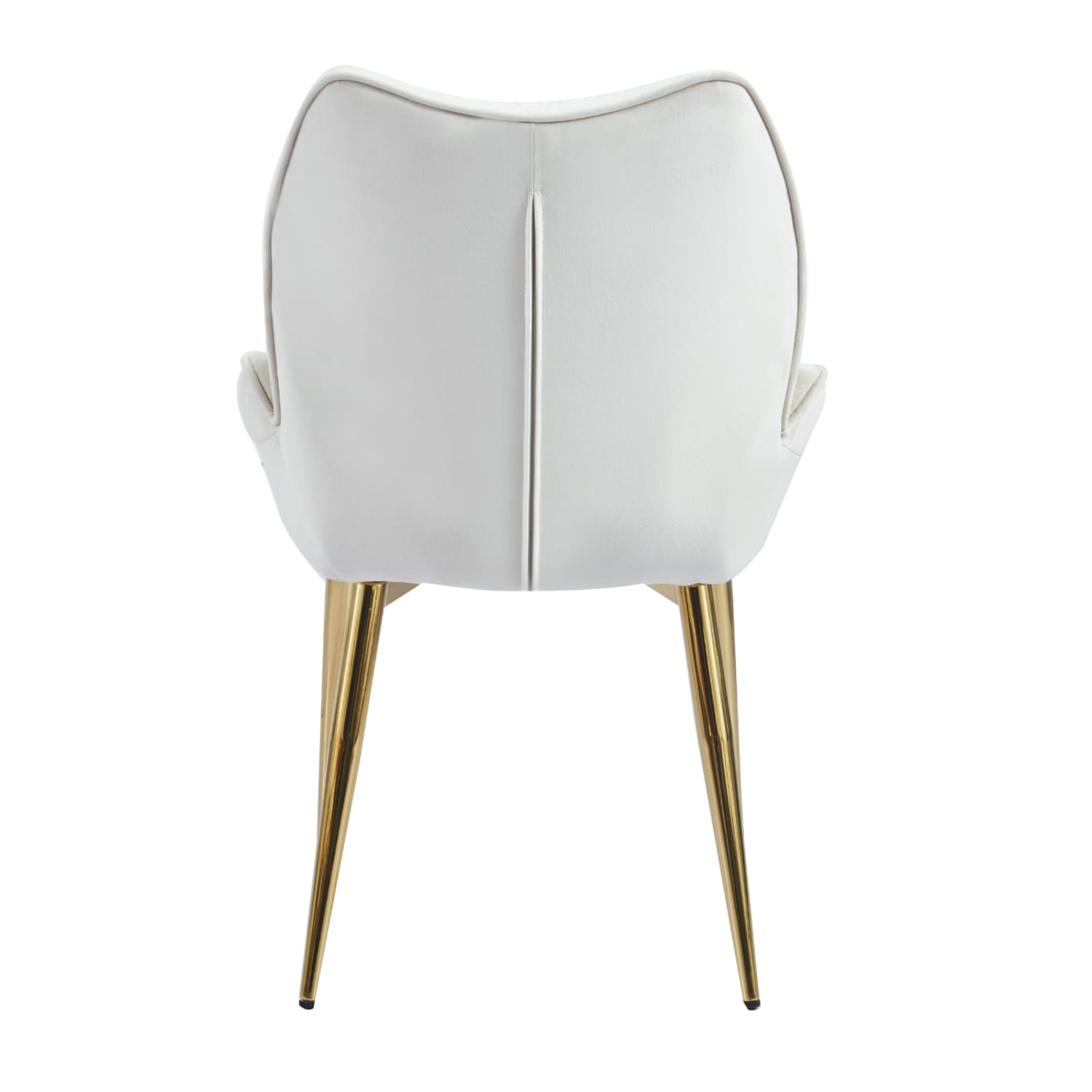 chaise Assise ergonomique en velours & pieds métal