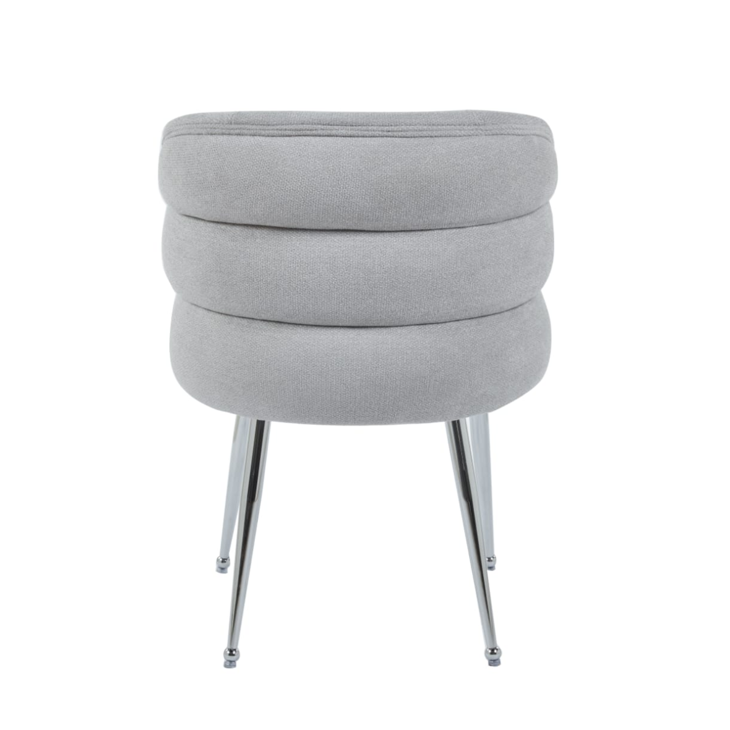 Chaise en tissu effet lin avec piètement métal– Design moderne et confortable