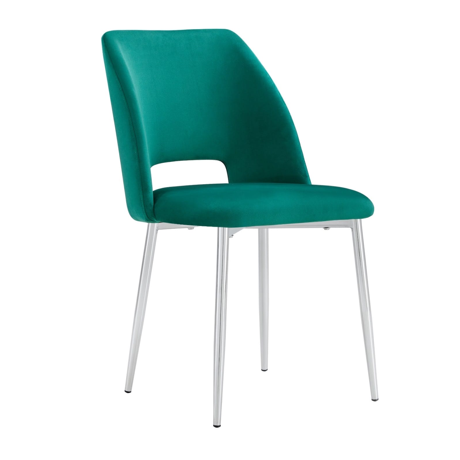 Chaise en Tissu Doudou, Velours ou Sergé – Pieds Métal Noir ou Chrome