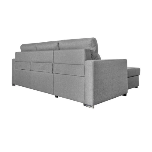 Canapé d'angle réversible convertible en tissu