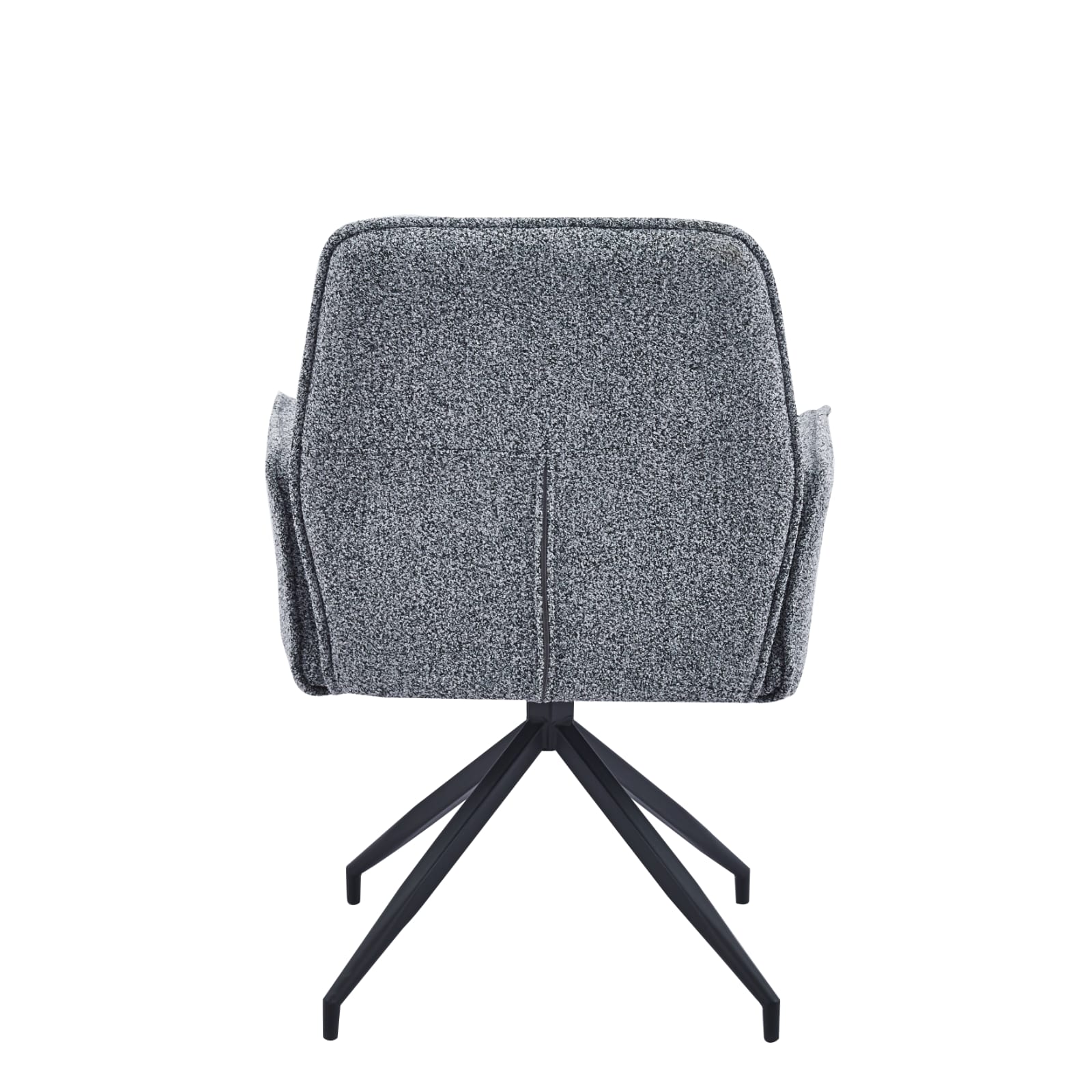 Chaise pivotante – Assise Confortable en Tissu haut de gamme & Piétement Métal Noir , rotation 360° - Decora Home