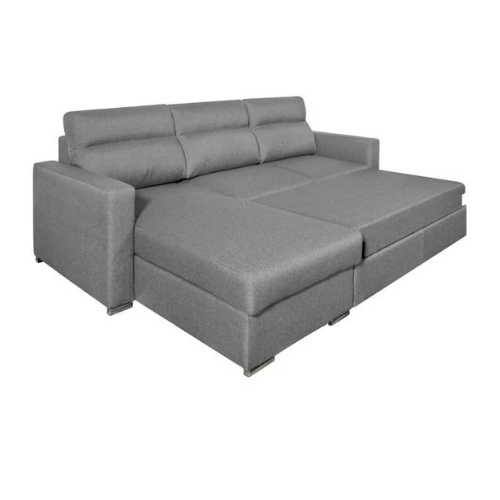 Canapé d'angle réversible convertible en tissu