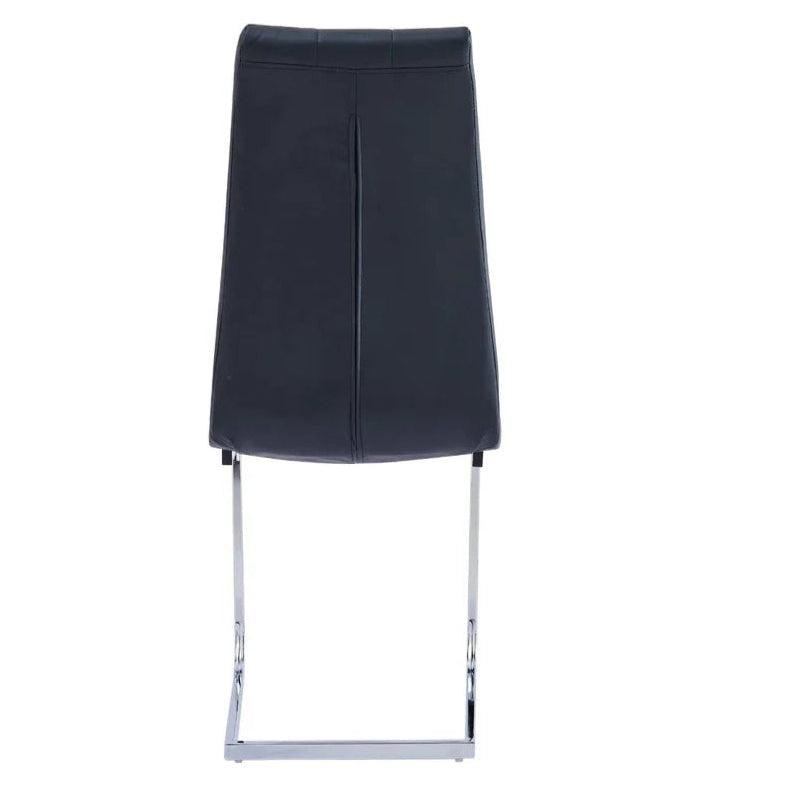 lot de 6 chaise en similicuir avec pietement en acier elegance moderne confort au quotidien