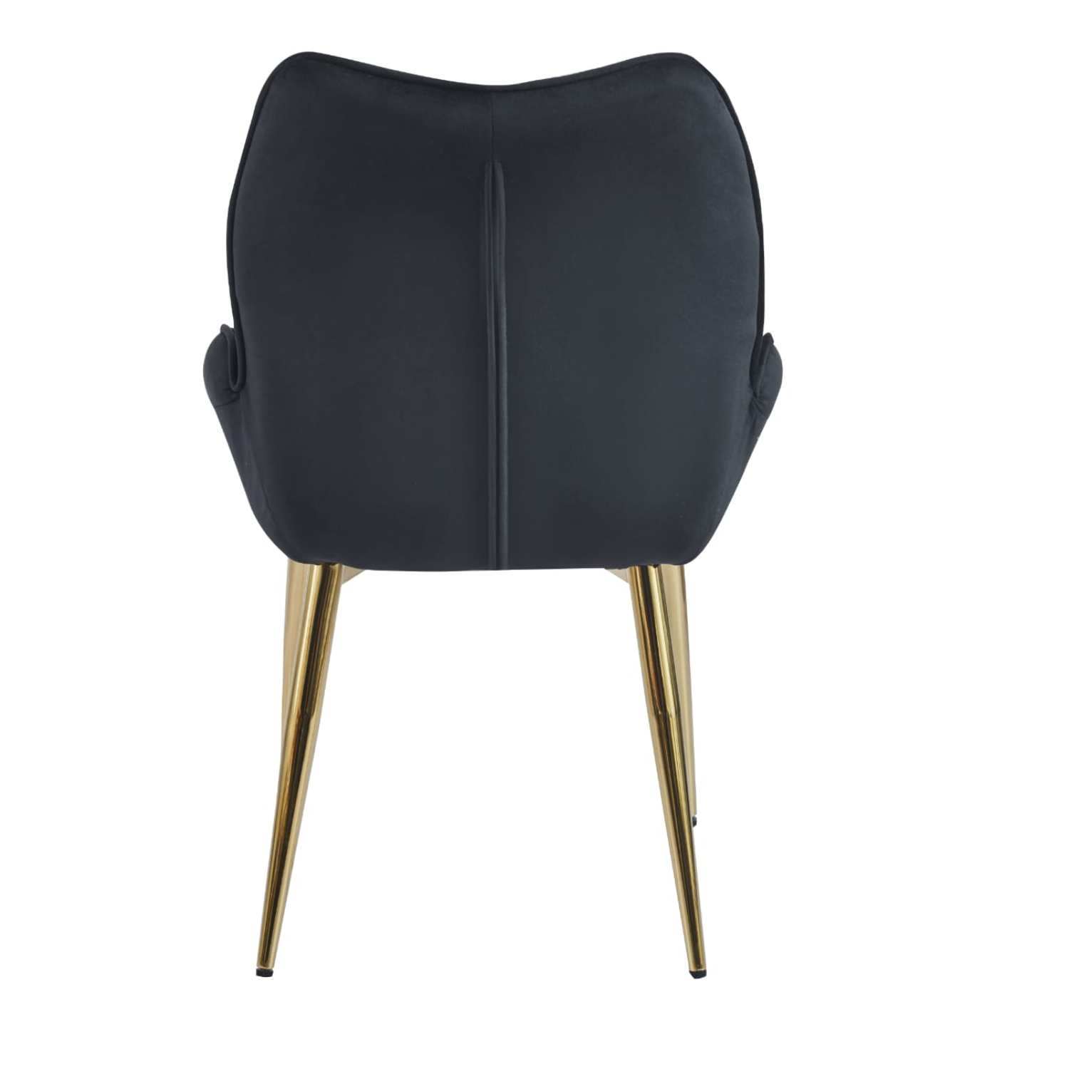 chaise Assise ergonomique en velours & pieds métal