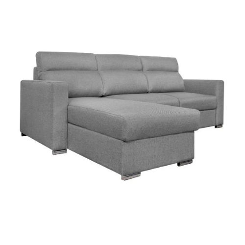 Canapé d'angle réversible convertible en tissu