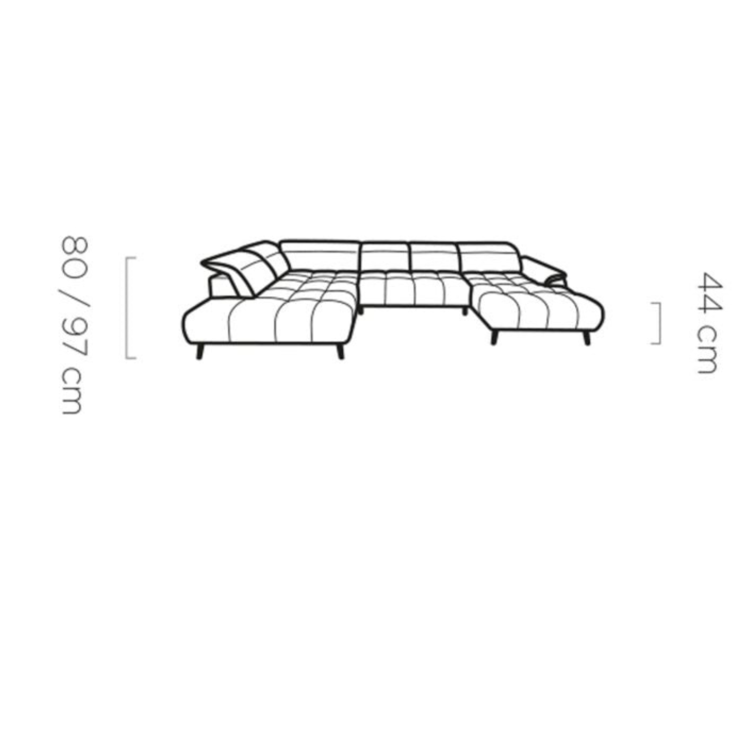 Canapé d’angle – Convertible avec rangement, têtières réglables & design moderne (S, L, XL)