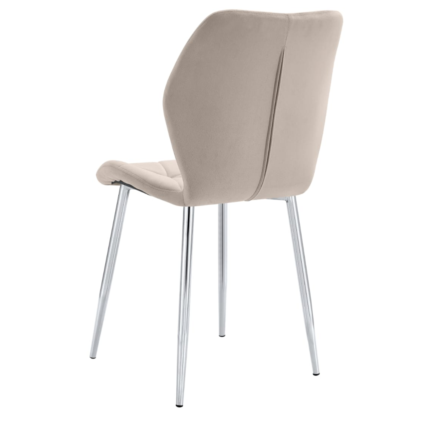 Chaise en Velours avec Pieds Métal Noir