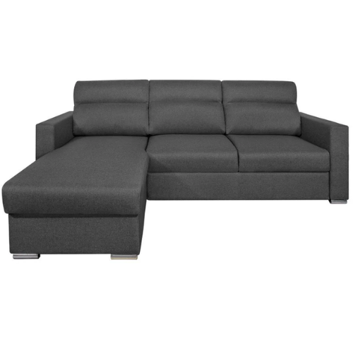 Canapé d'angle réversible convertible en tissu