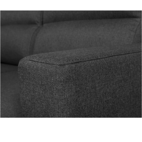 Canapé d'angle réversible convertible en tissu