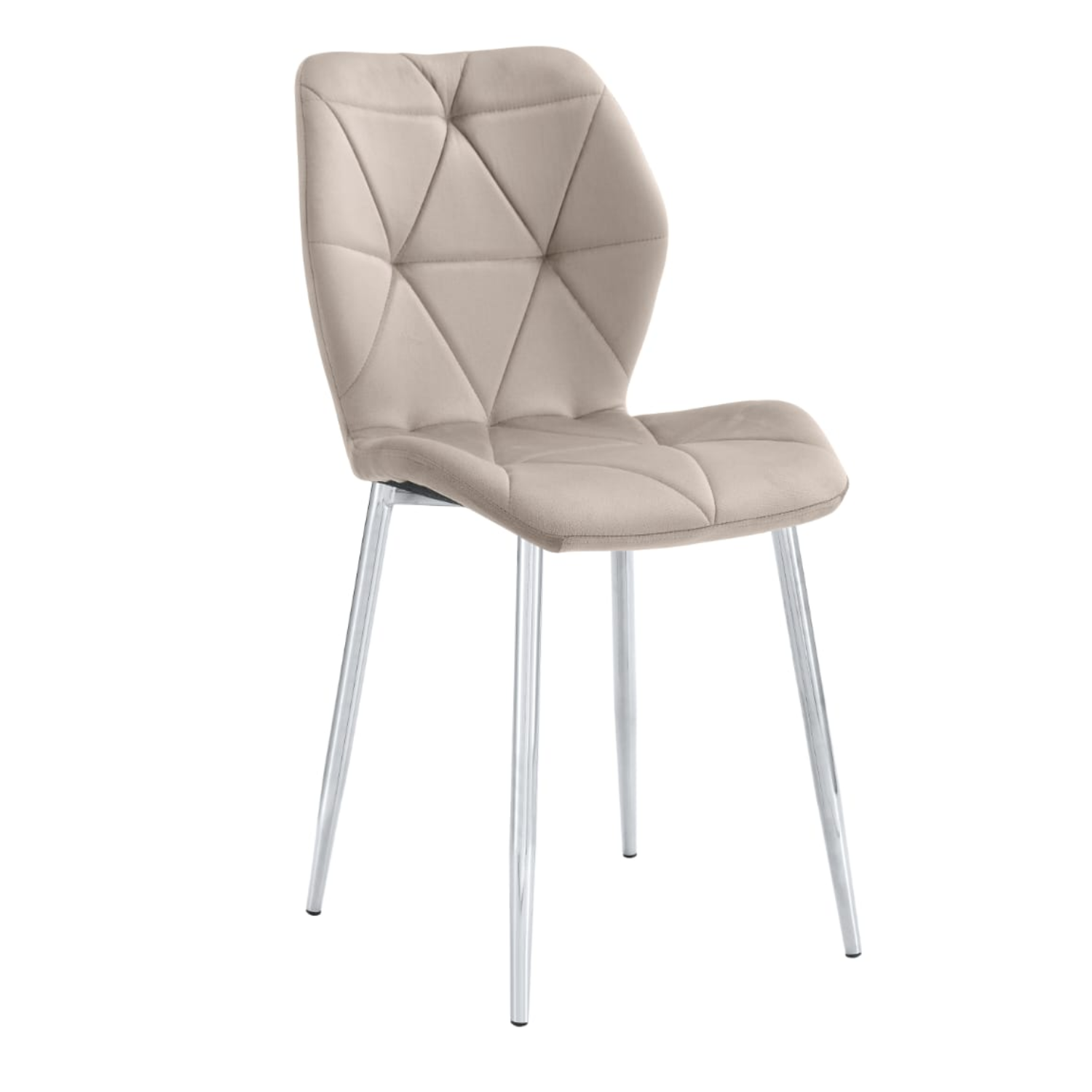 Chaise en Velours avec Pieds Métal Noir