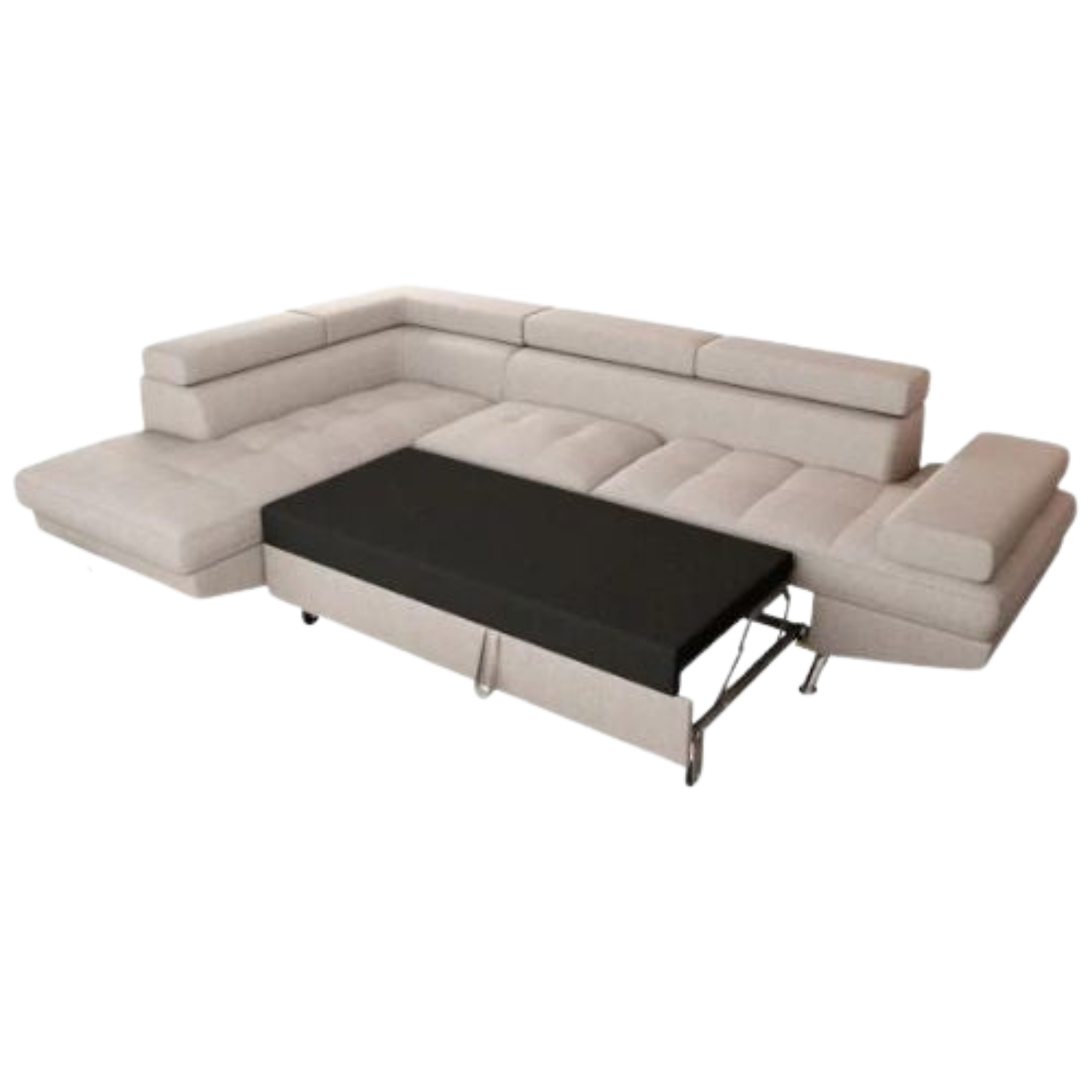 Canapé d'angle  convertible panoramique 5 places avec coffre – Confort, design et praticité au quotidien