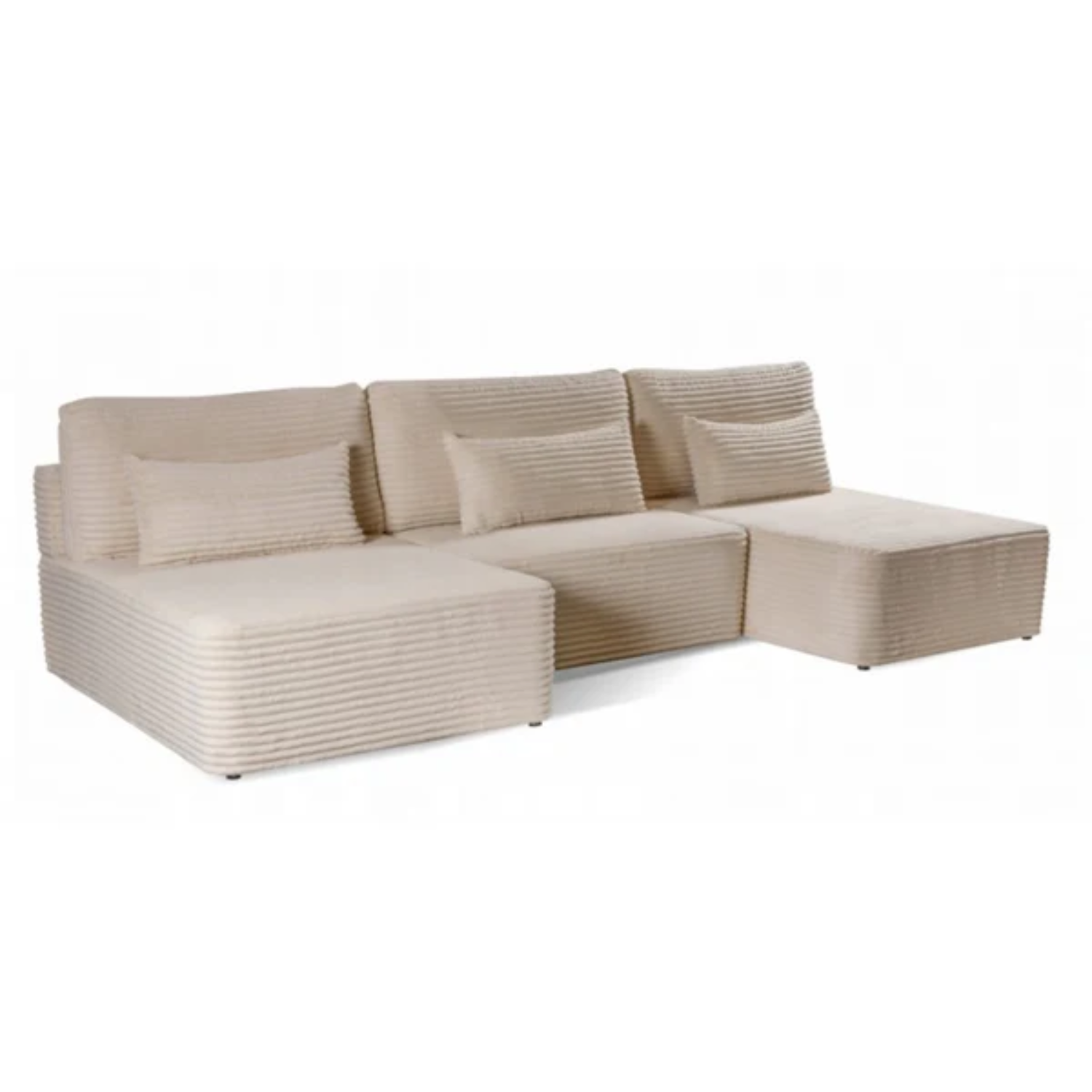 Canapé d’Angle U – Grand Format avec Fonction Lit et Coffre Intégré