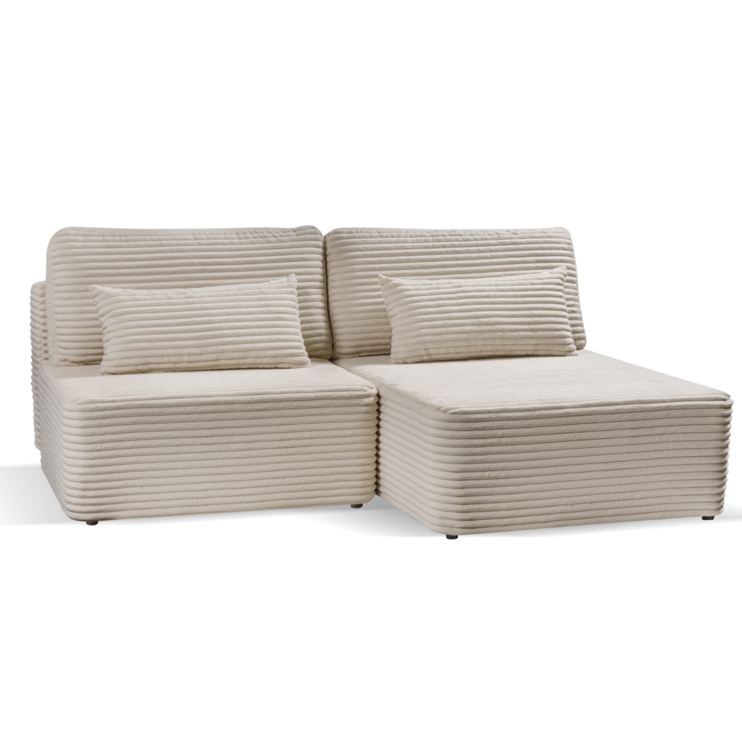 Canapé d’Angle Convertible VALENA – 213 x 158 cm avec Coffre de Rangement