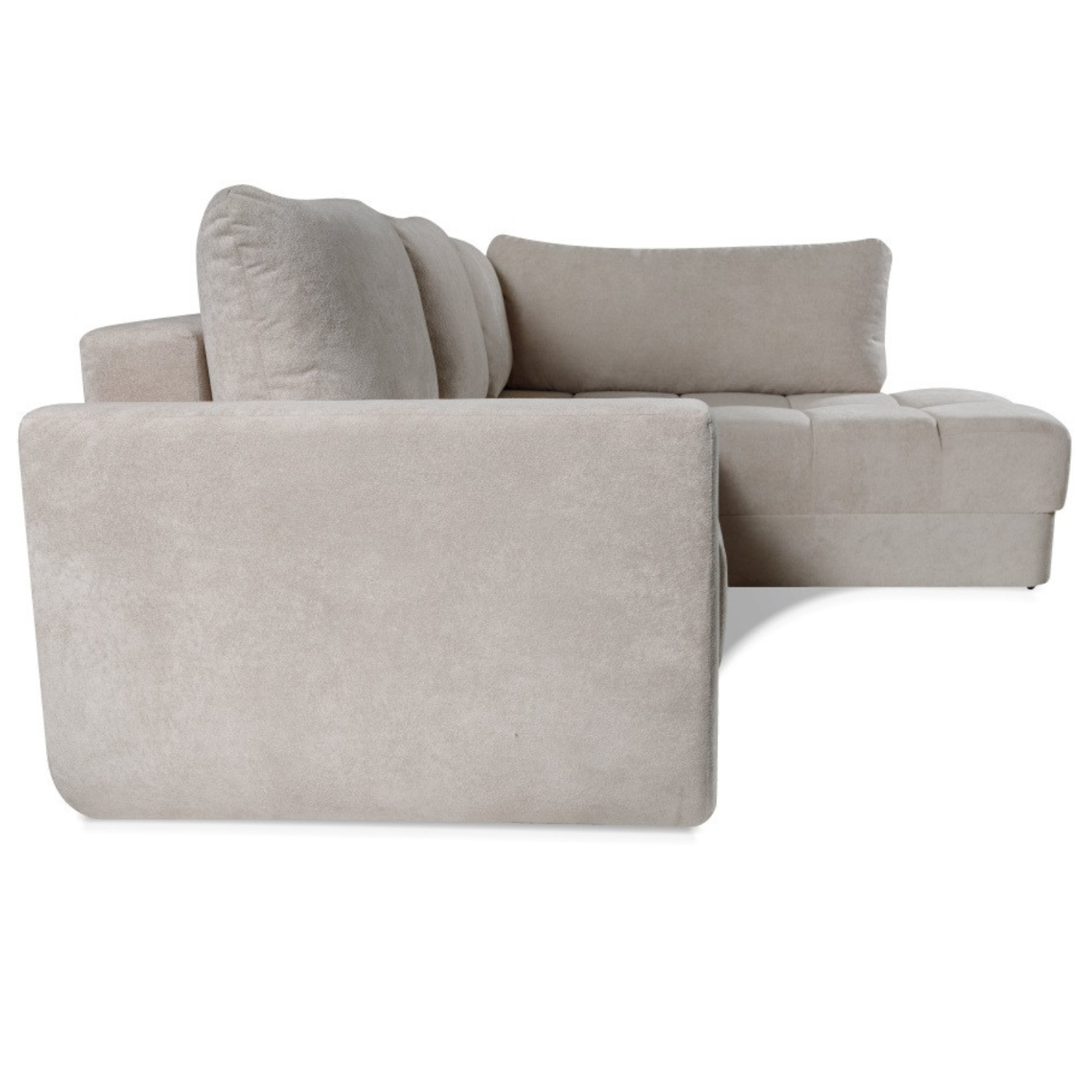 Canapé d’angle convertible avec rangement – 258 cm – Tissu Gerra 15