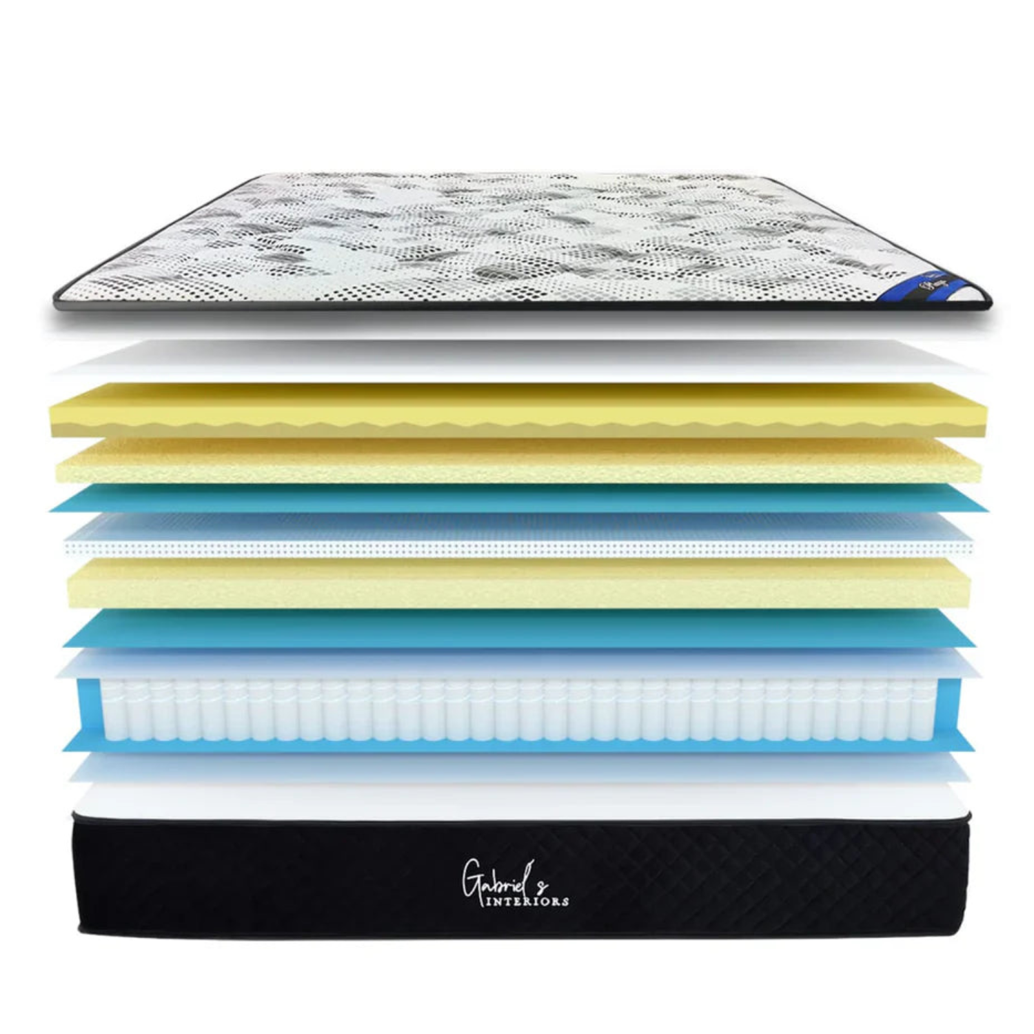 Matelas avec Ressorts Ensachés et Mousse Haute Densité