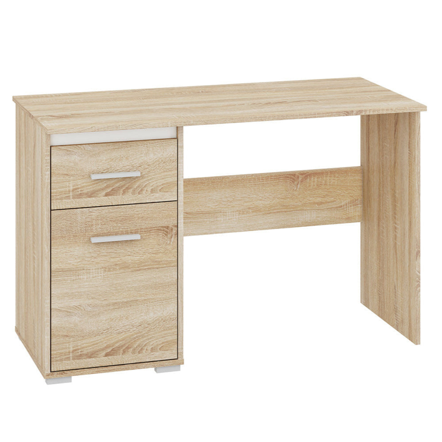 Bureau Moderne avec Bordure ABS en Lumière de Sonoma - Design Élégant et Résistant