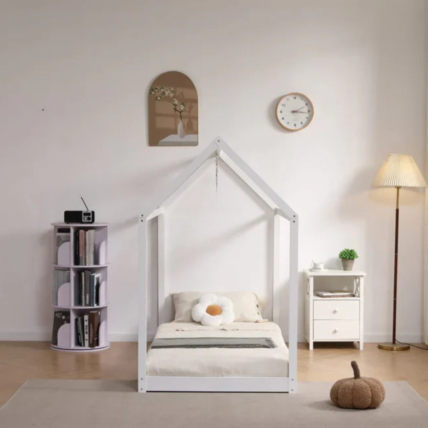 Lit Enfant – Structure MDF, Esprit Naturel 90x190 cm