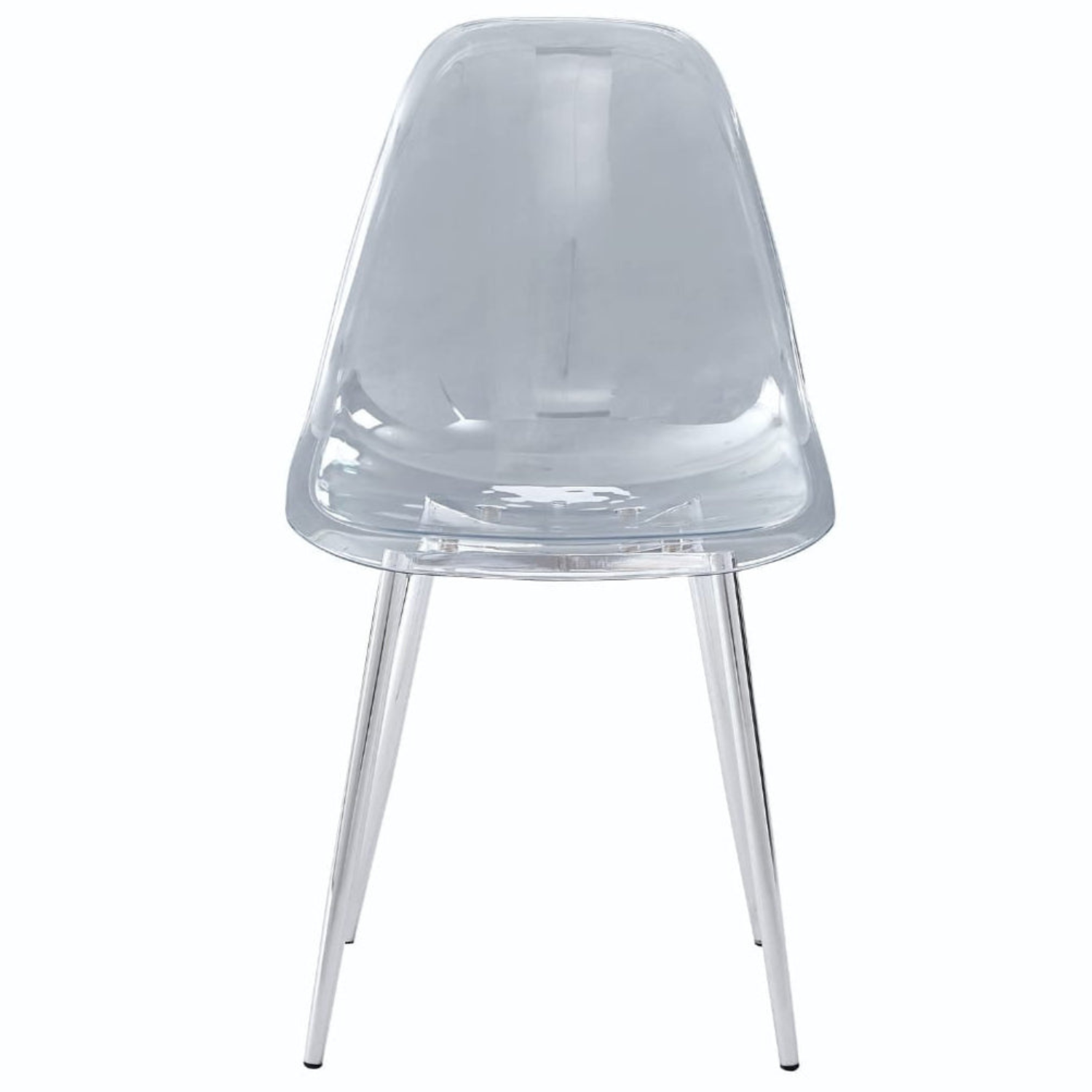 Chaise transparente – Style invisible avec piètement doré ou argenté
