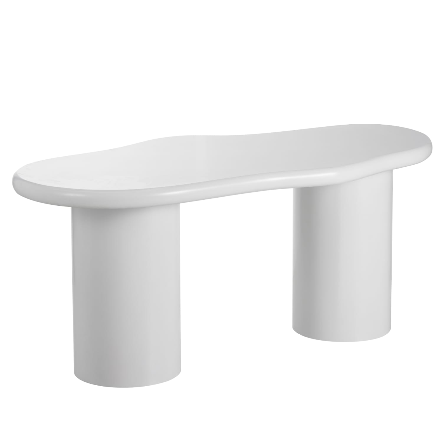 Table à Manger Design Blanc Mat – Plateau MDF 180x90 cm