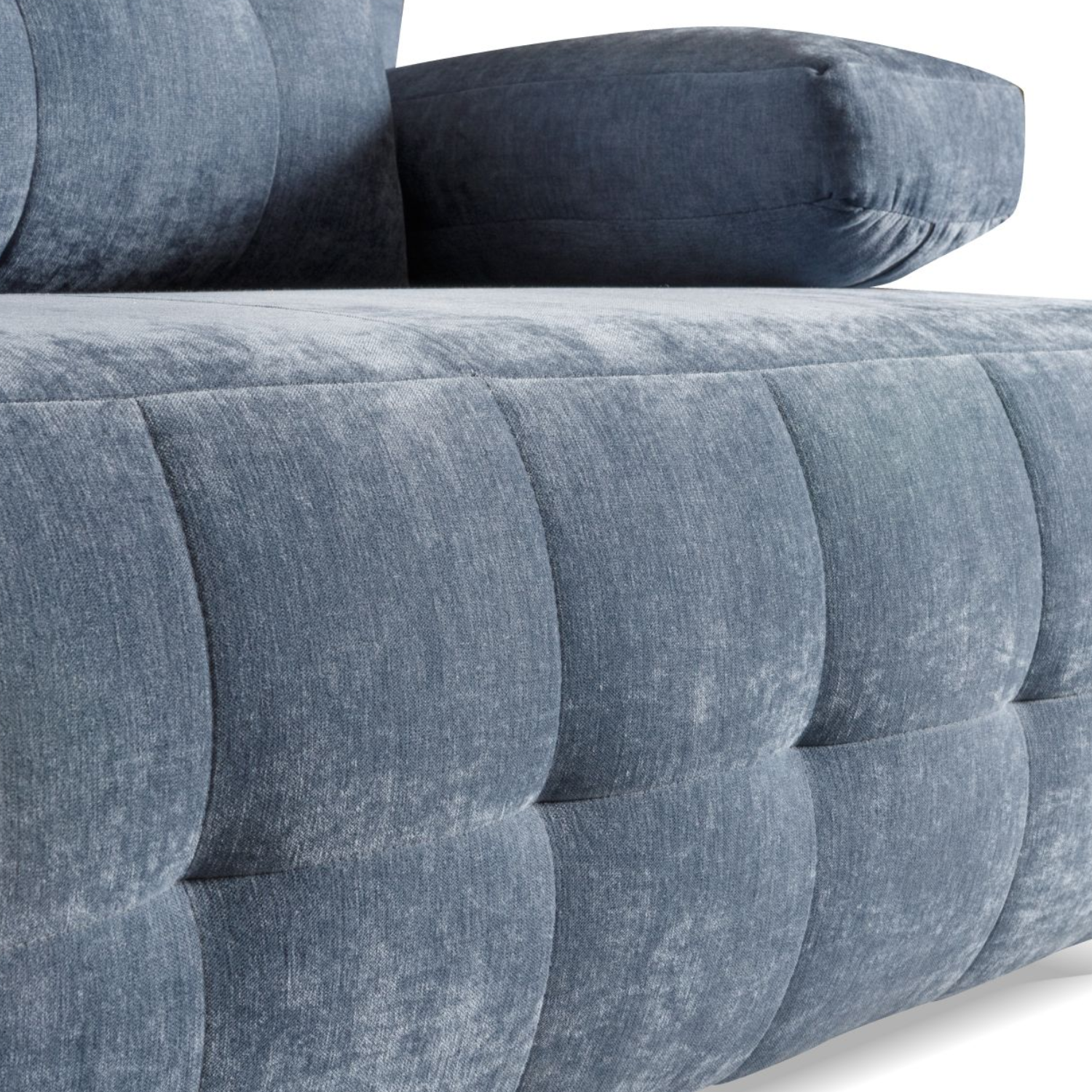 Canapé-lit matelassé 211 cm sans côtés avec fonction couchage, coffre