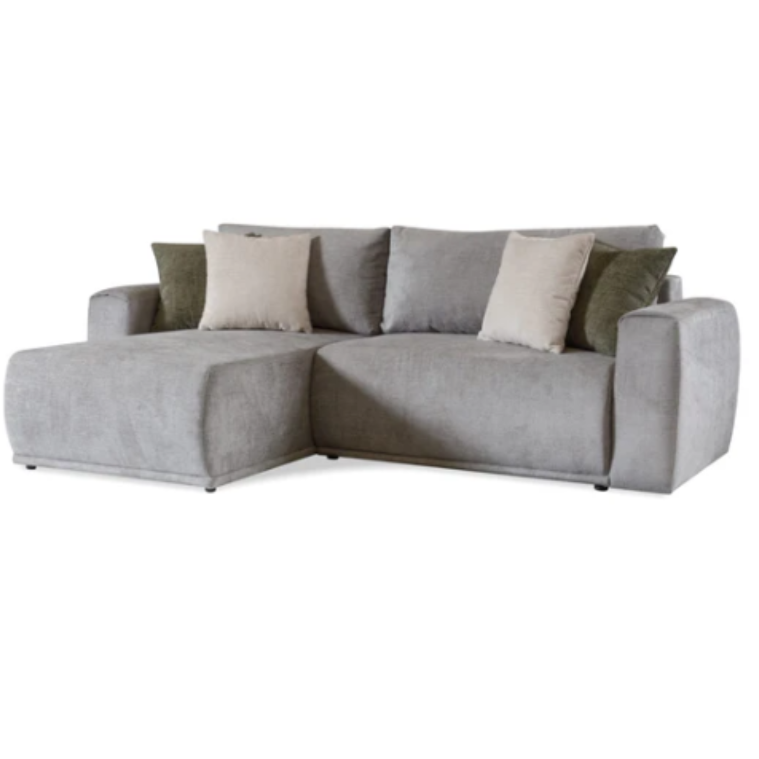 Canapé d’angle convertible – Design moderne avec coffre de rangement et couchage