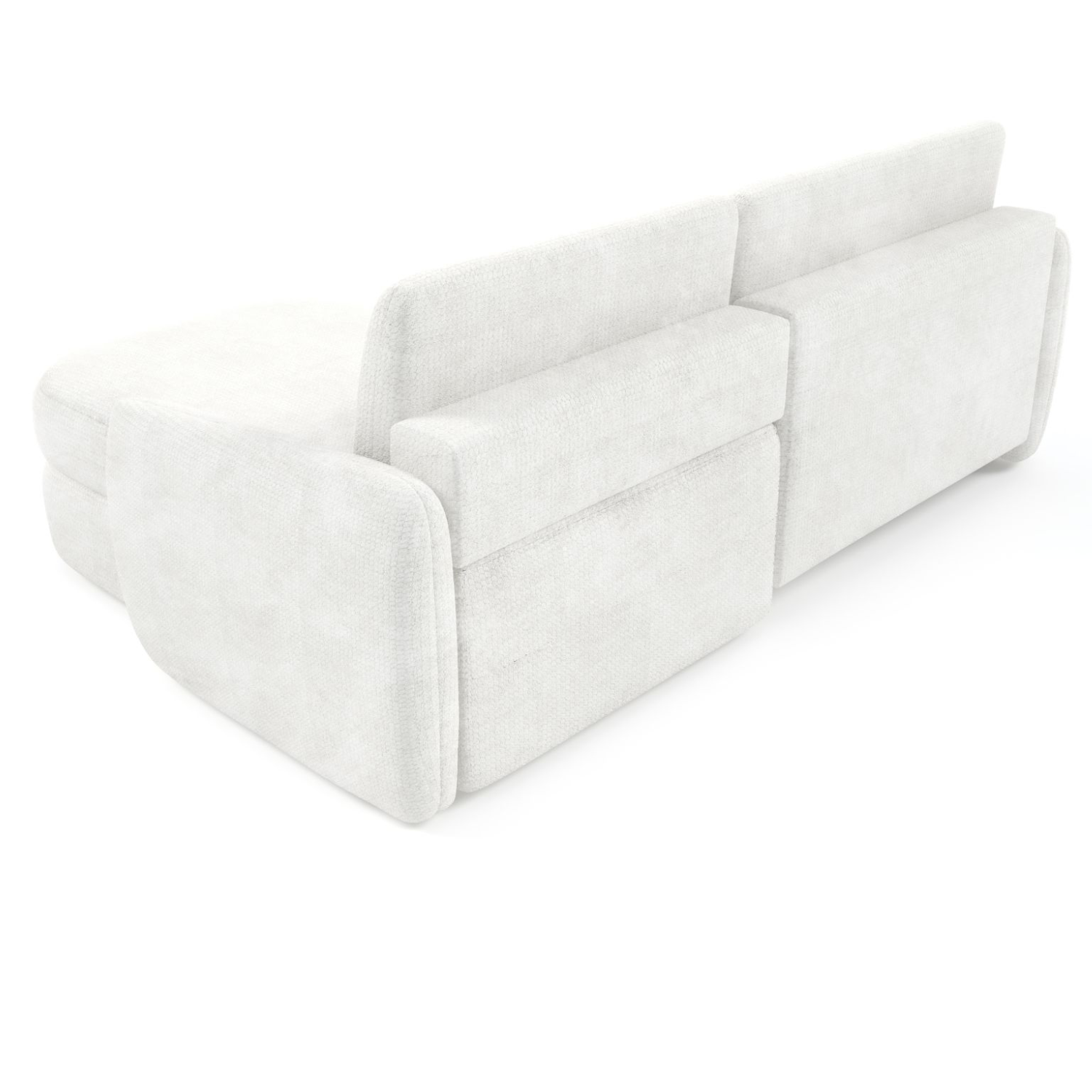 Canapé d’angle extensible avec rangement 240 cm – Crème