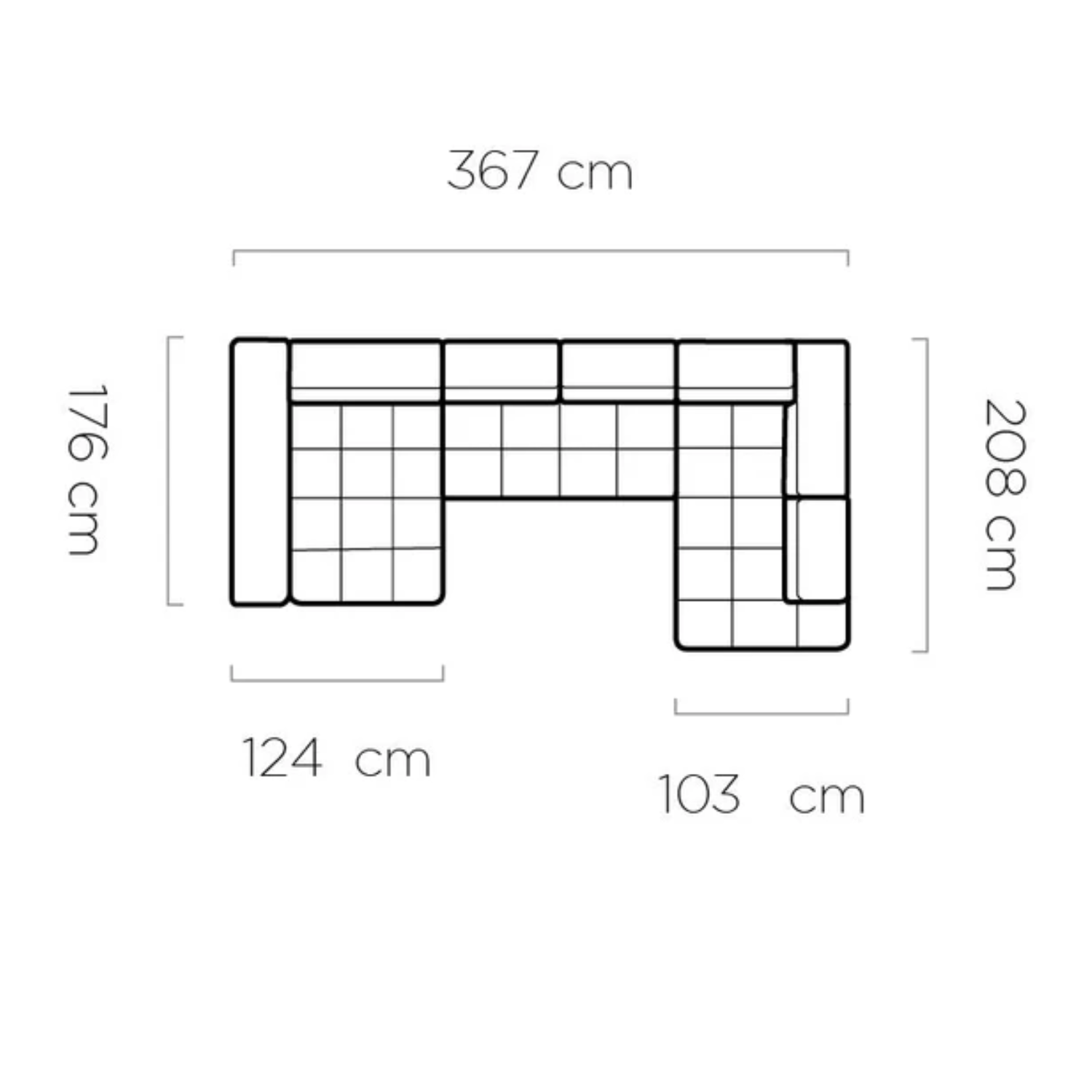 Canapé d'angle moderne avec réglage électrique de la profondeur d'assise Le canapé d'angle