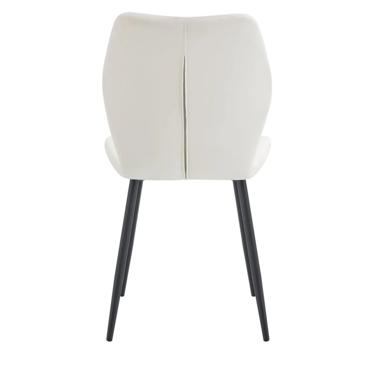 Chaise en Velours avec Pieds Métal Noir