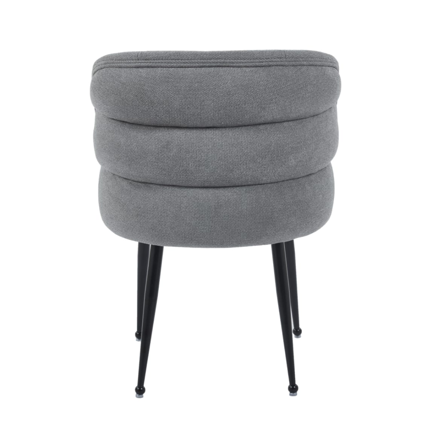 Chaise en tissu effet lin avec piètement métal– Design moderne et confortable