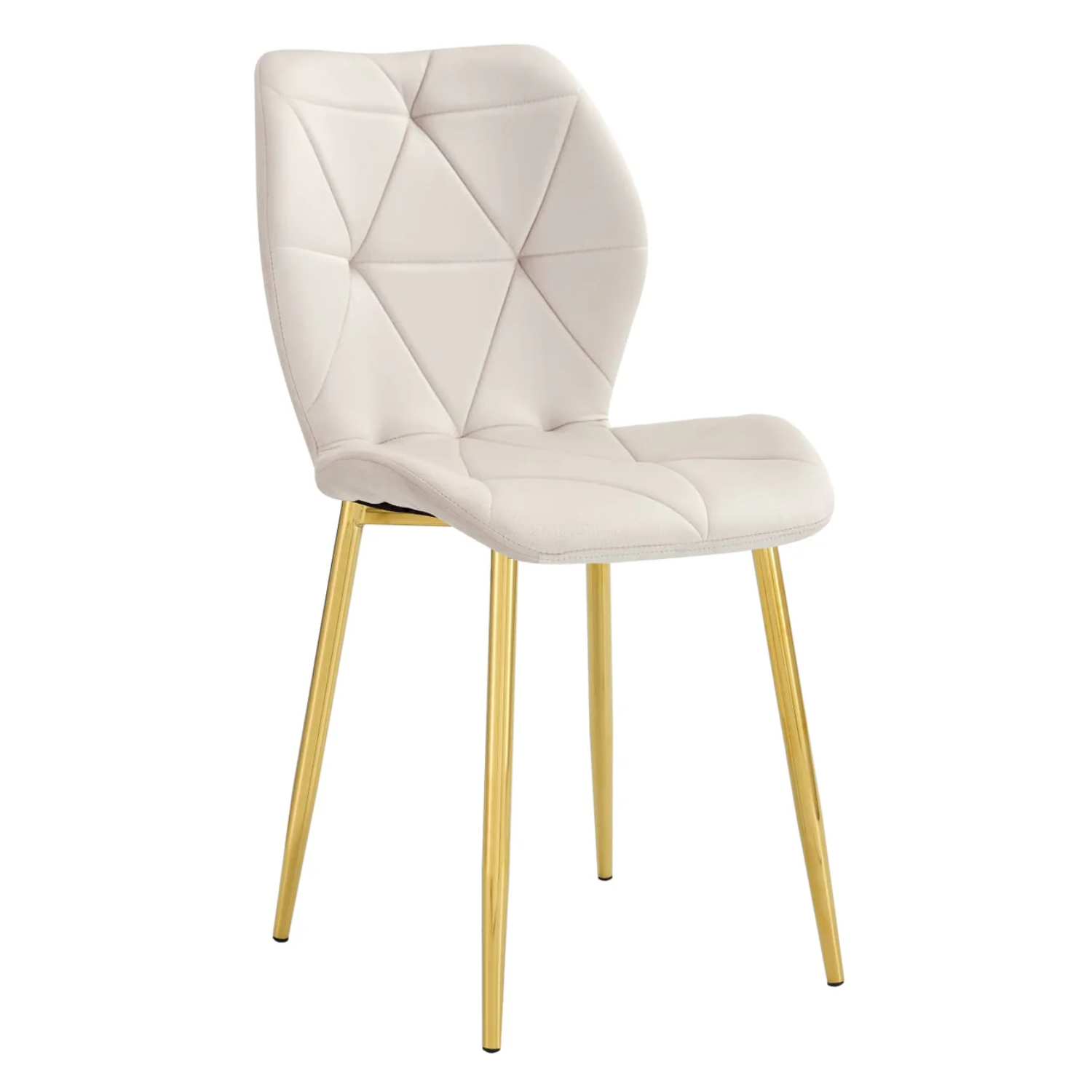Chaise en Velours avec Pieds Métal Noir