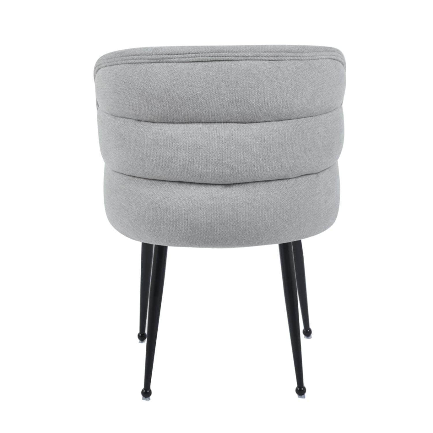 Chaise en tissu effet lin avec piètement métal– Design moderne et confortable