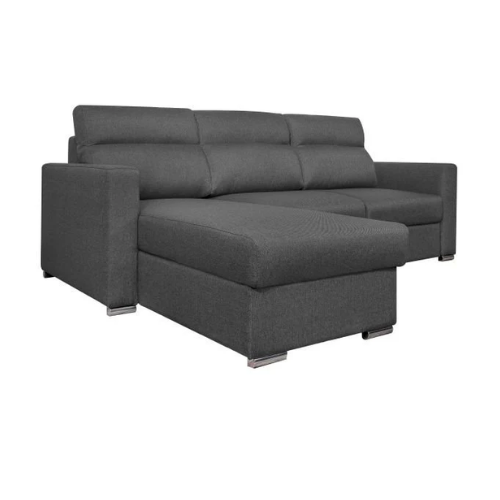 Canapé d'angle réversible convertible en tissu