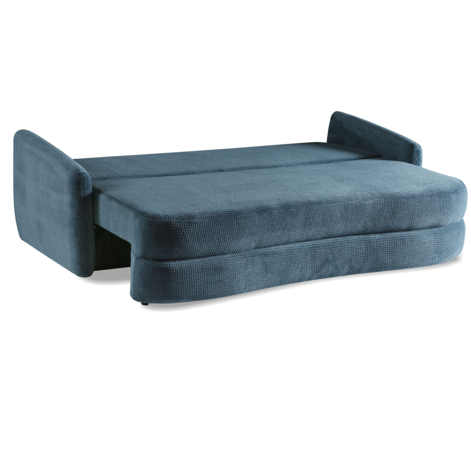 Canapé convertible avec fonction couchage, coffre de rangement et revêtement en tissu