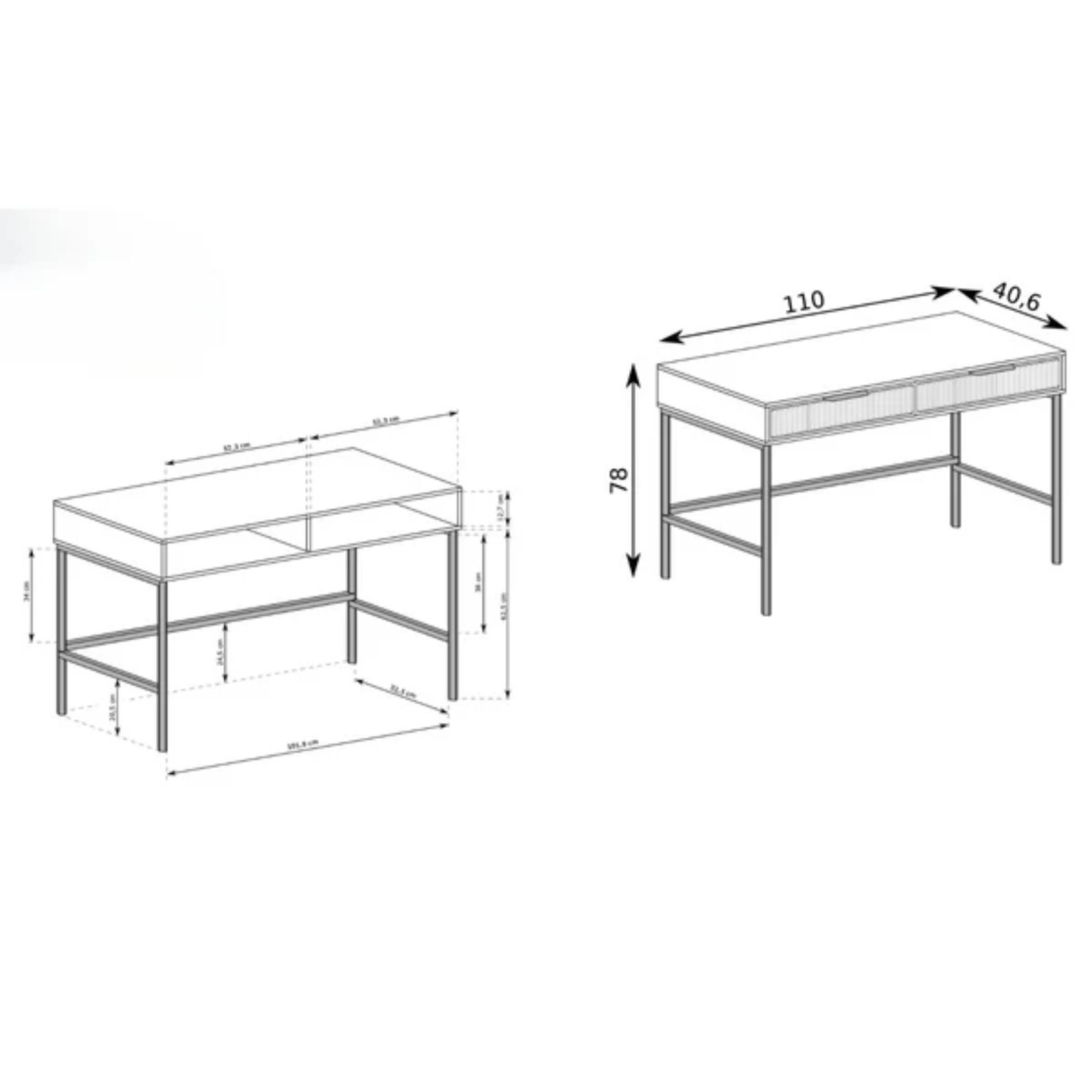Console Multifonctionnelle avec Tiroirs