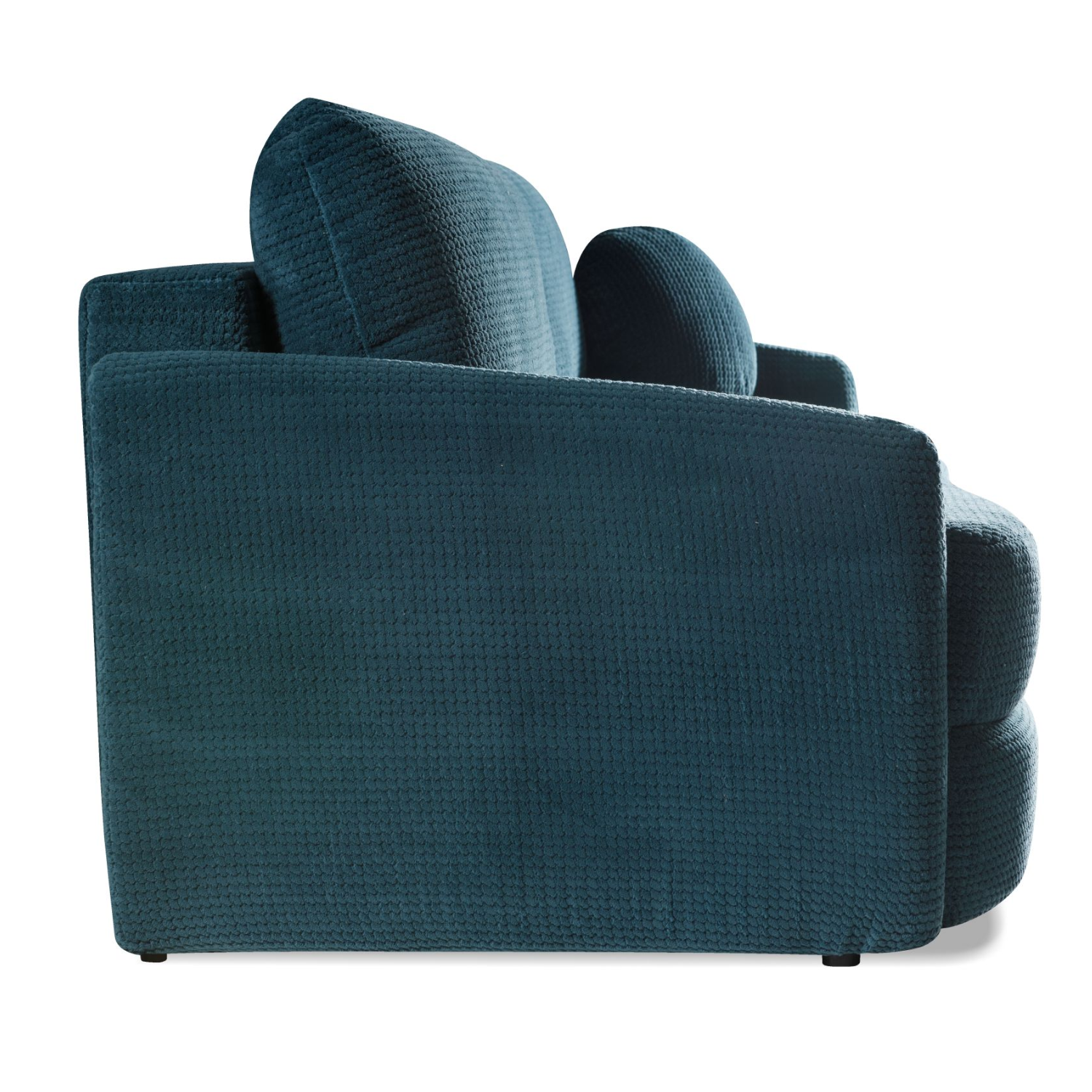 Canapé convertible avec fonction couchage, coffre de rangement et revêtement en tissu