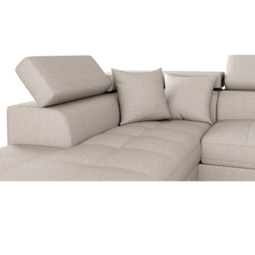 Canapé d'angle convertible panoramique 5 places avec coffre – Confort, design et praticité au quotidien