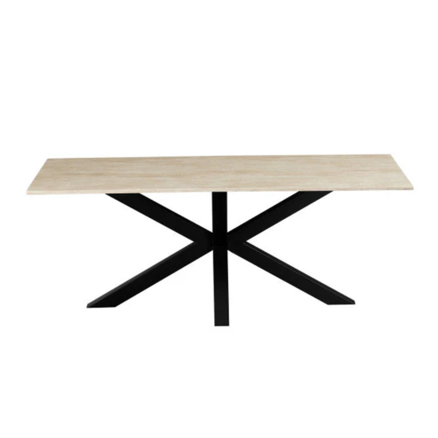 Table à Manger en Marbre Artificiel avec piétement en acier