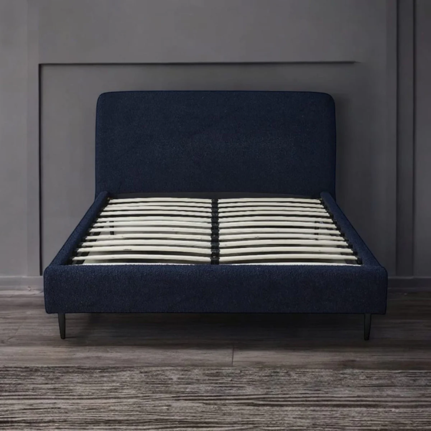 Lit en Laine Bouclée – Confort Chic et Design Moderne | 140x190 cm / 160x200 cm