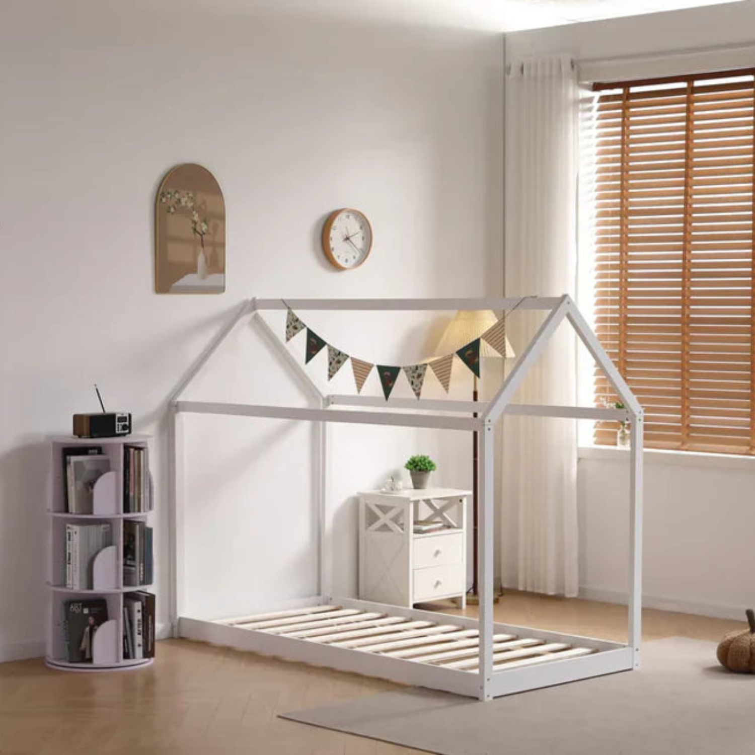 Lit Enfant – Structure MDF, Esprit Naturel 90x190 cm
