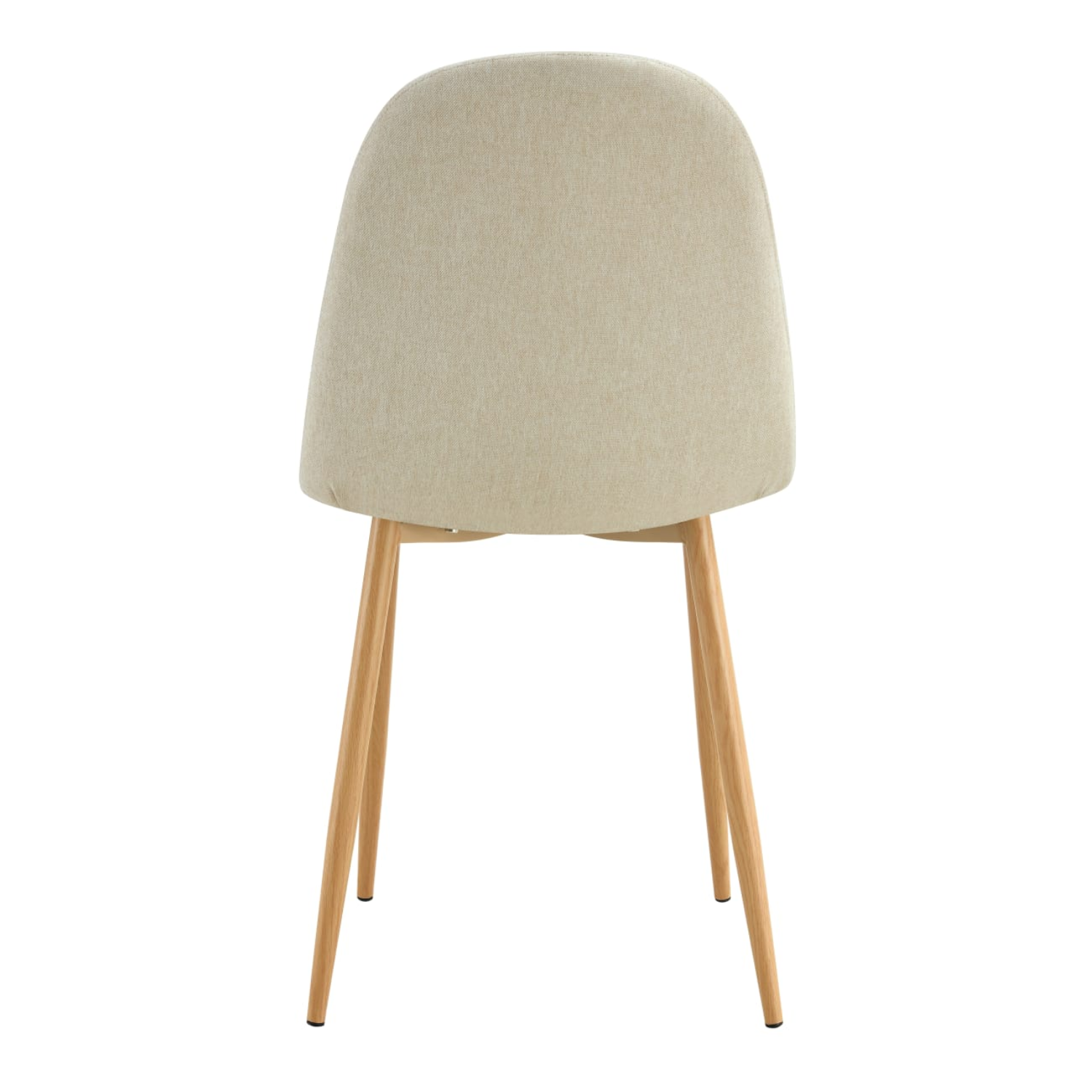 Chaise scandinave avec piètement bois et assise en tissu
