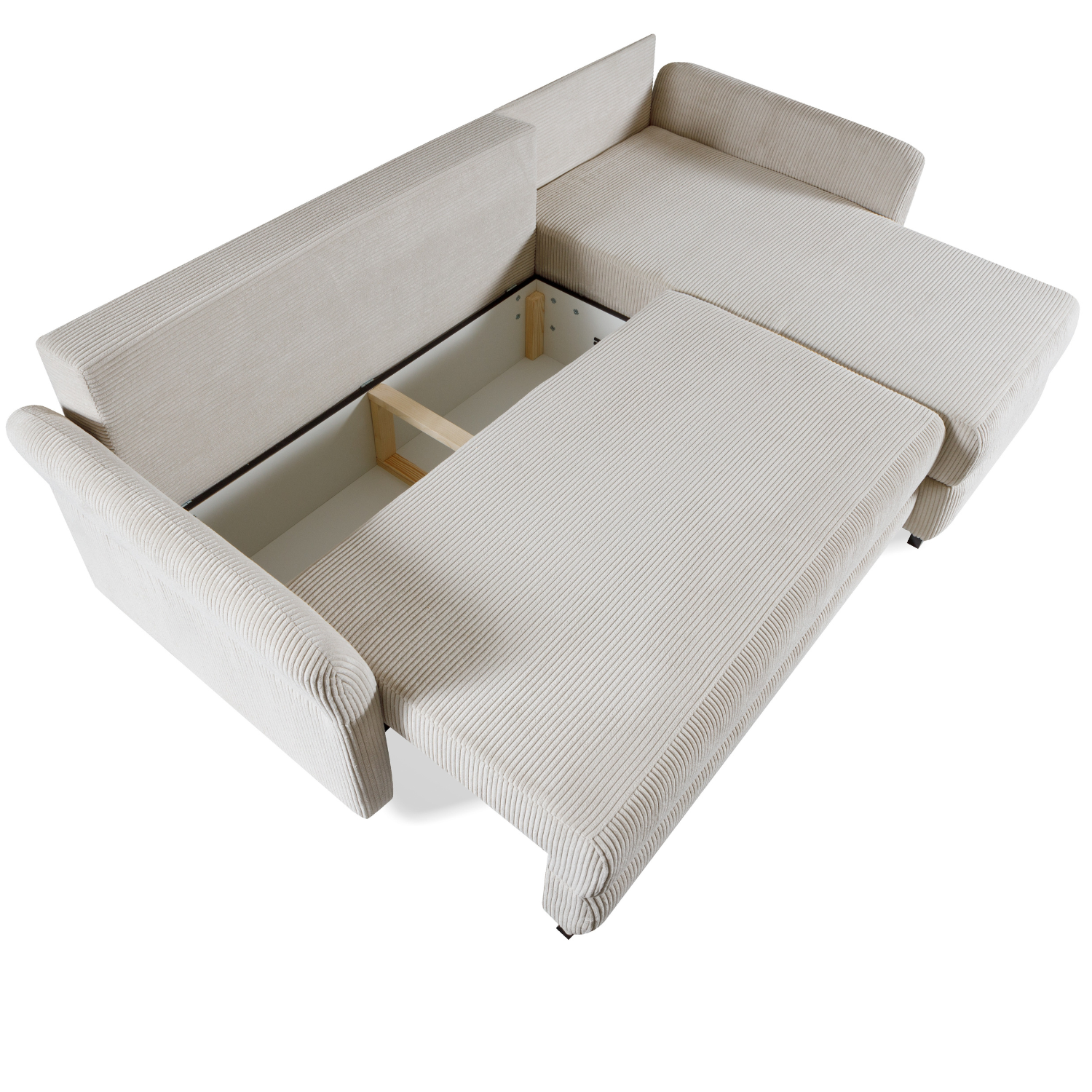 Canapé d’angle moderne avec lit et rangement intégré – 238 cm