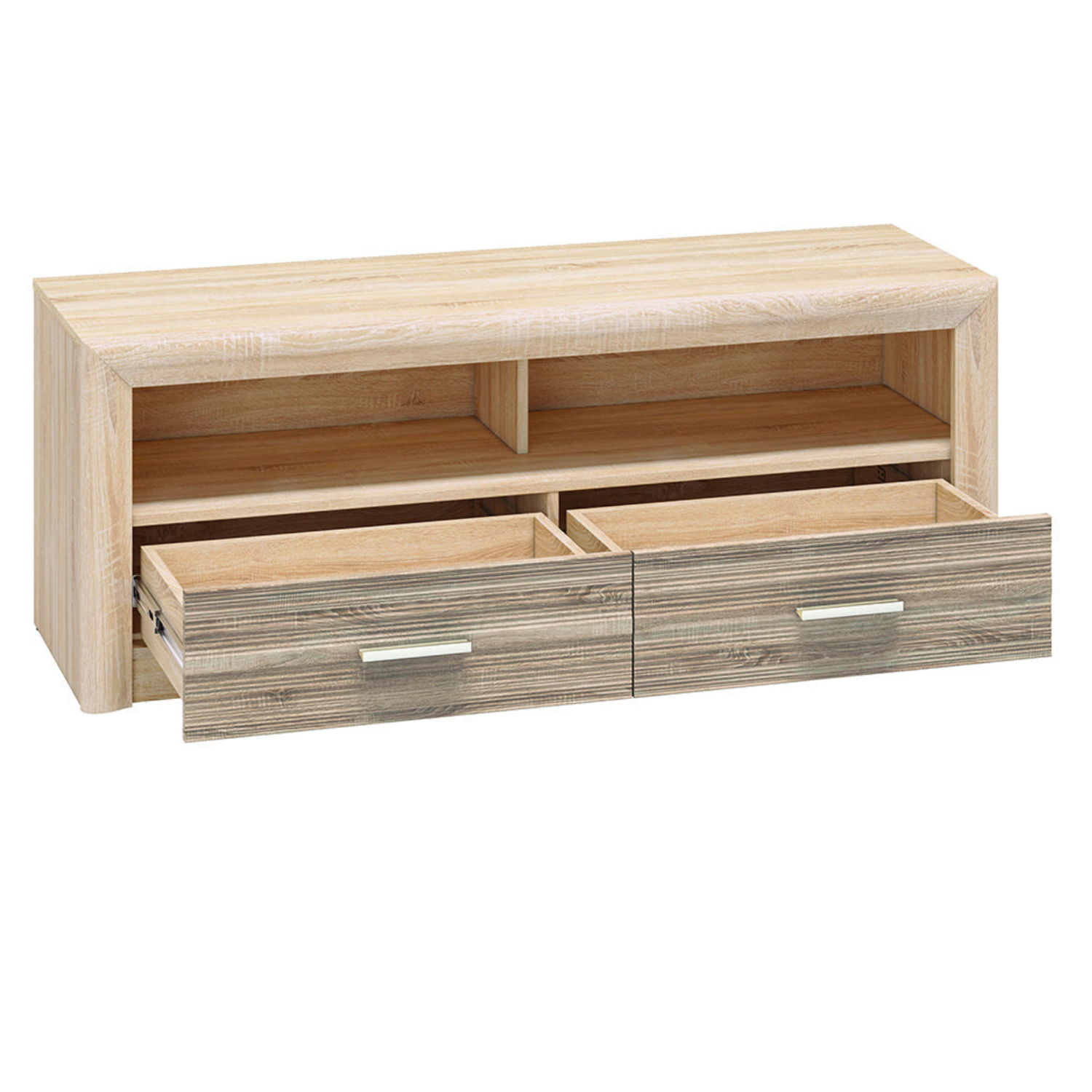 Meuble TV moderne Sonoma Light & Truffe – design élégant avec tiroirs renforcés