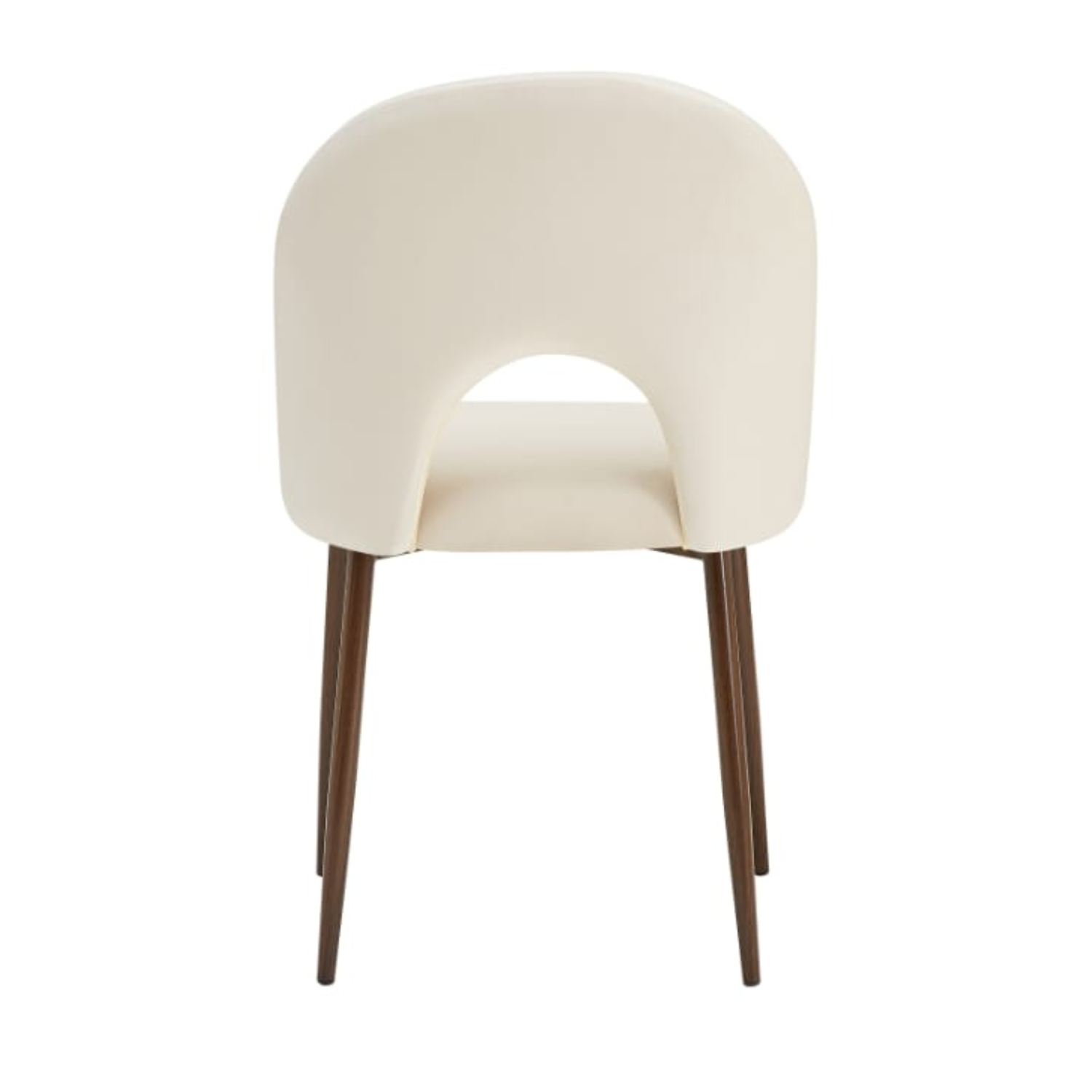 Chaise avec Velours beige ou anthracite & piétement métal