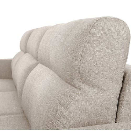 Canapé d'angle réversible convertible en tissu