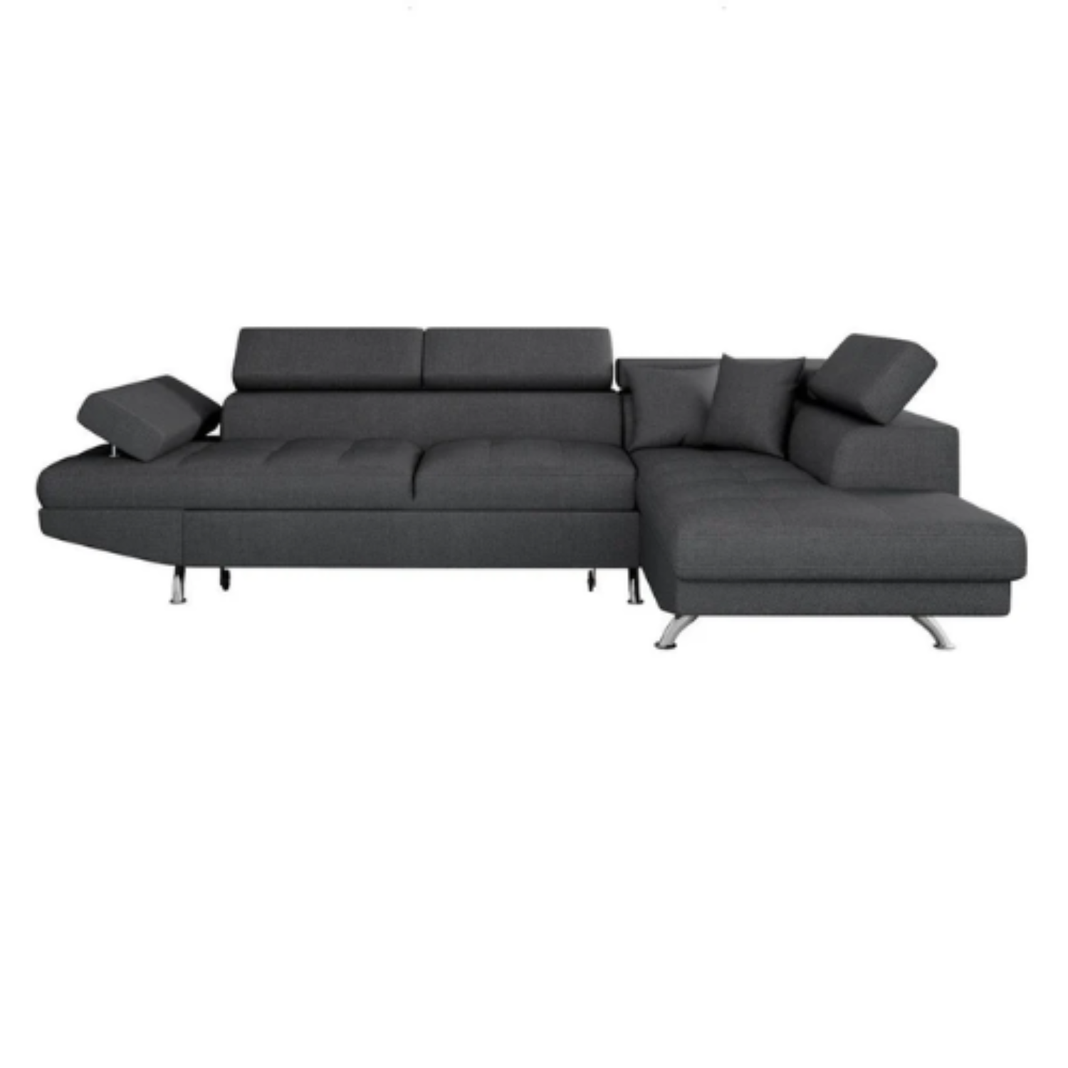 Canapé d'angle  convertible panoramique 5 places avec coffre – Confort, design et praticité au quotidien