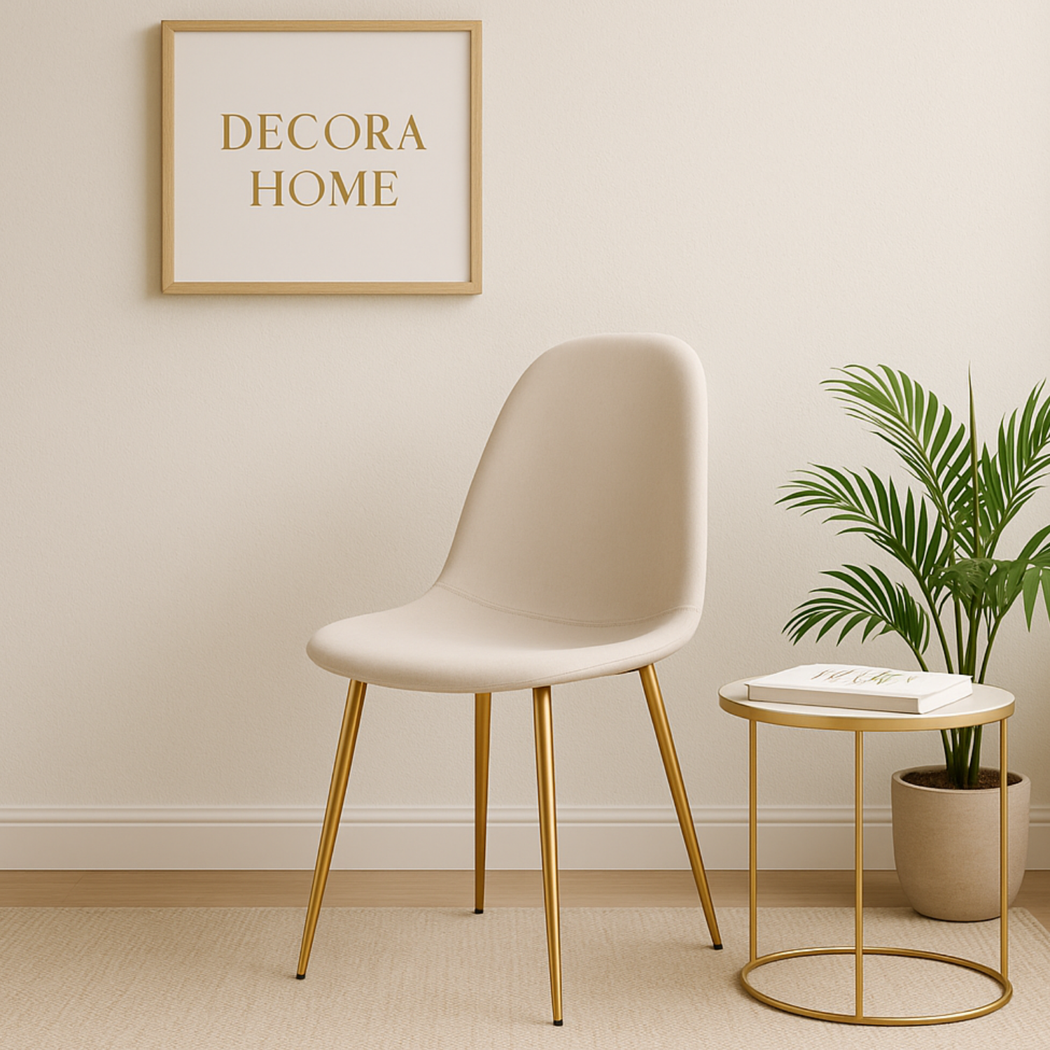 Chaises Scandinaves en Velours  – Couleurs Tendance & Pieds Métal